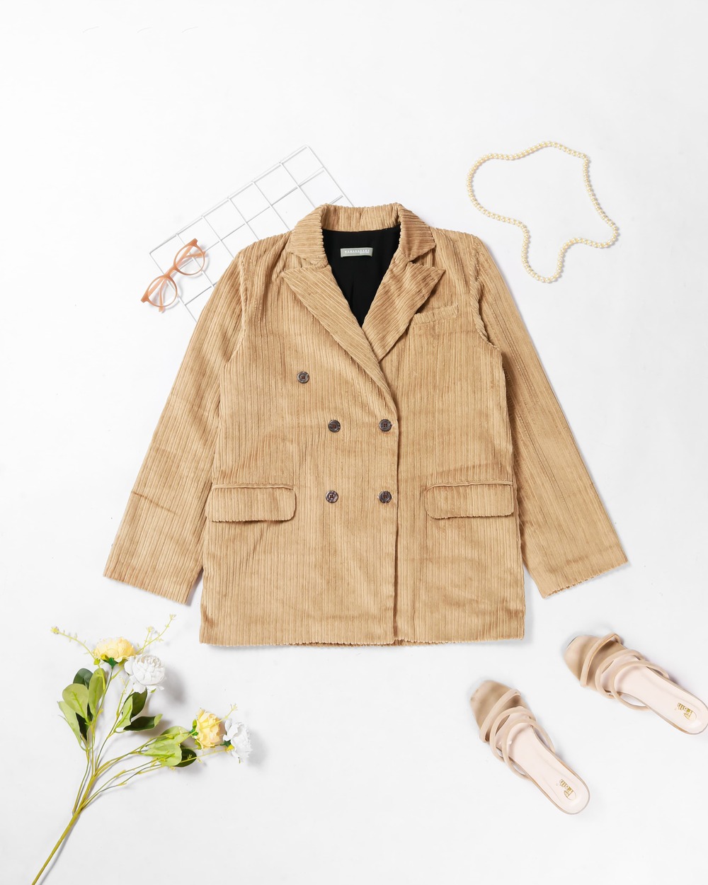 Corduroy Oversized Blazer